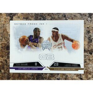 2004-2005 Fleer Skybox Fresh Ink LeBron James Kobe Bryant Game Breakers Rare